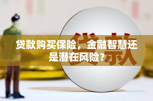 荷塘贷款购买保险，金融智慧还是潜在风险？
