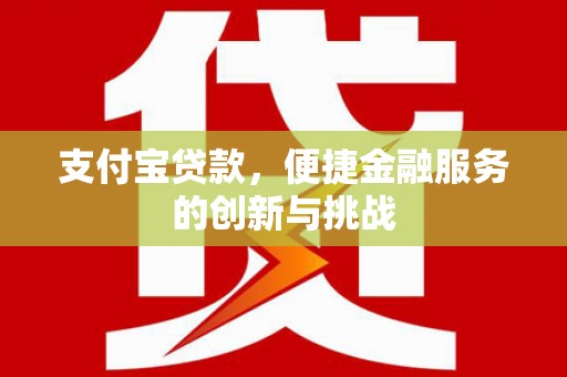 荷塘支付宝贷款，便捷金融服务的创新与挑战