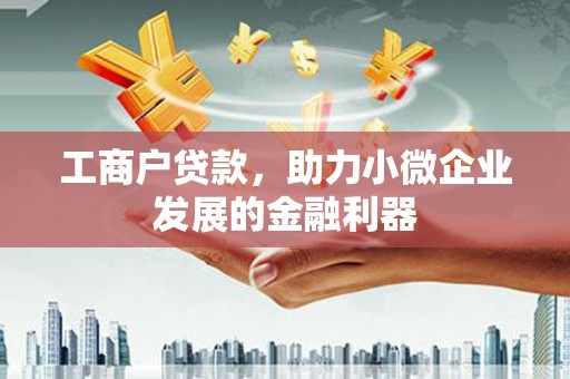 荷塘工商户贷款，助力小微企业发展的金融利器
