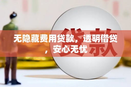 荷塘无隐藏费用贷款，透明借贷，安心无忧