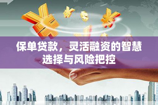 荷塘保单贷款，灵活融资的智慧选择与风险把控