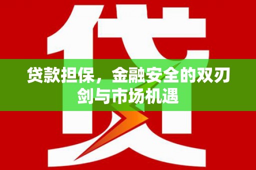荷塘贷款担保，金融安全的双刃剑与市场机遇