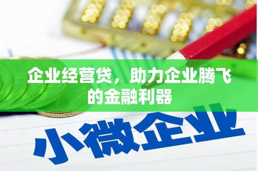 荷塘企业经营贷，助力企业腾飞的金融利器
