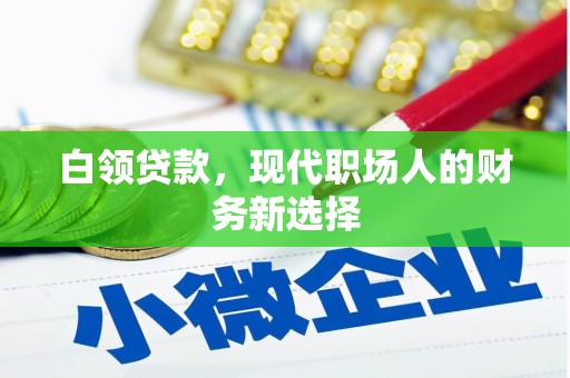 荷塘白领贷款，现代职场人的财务新选择
