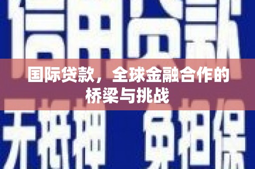 荷塘国际贷款，全球金融合作的桥梁与挑战