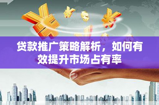 荷塘贷款推广策略解析，如何有效提升市场占有率