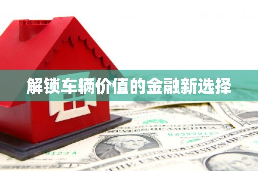 荷塘解锁车辆价值的金融新选择