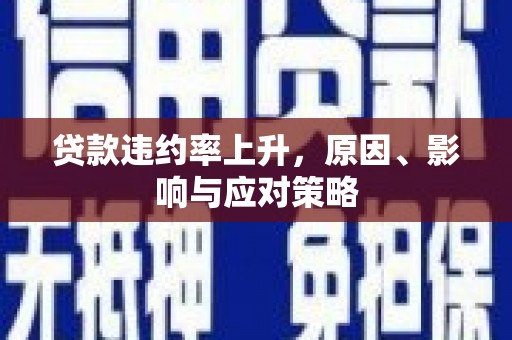荷塘贷款违约率上升，原因、影响与应对策略