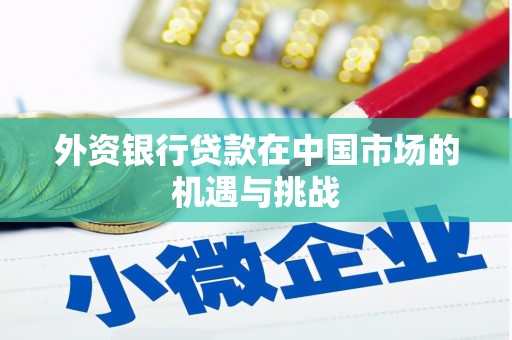 荷塘外资银行贷款在中国市场的机遇与挑战