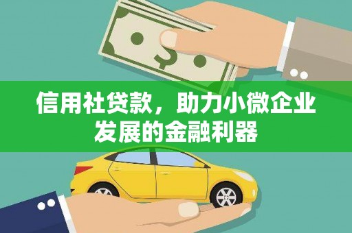 荷塘信用社贷款，助力小微企业发展的金融利器