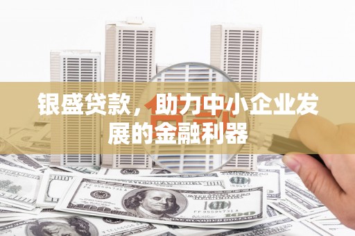 荷塘银盛贷款，助力中小企业发展的金融利器