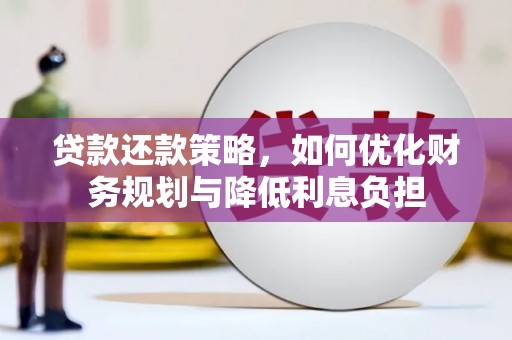 荷塘贷款还款策略，如何优化财务规划与降低利息负担