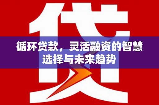 荷塘循环贷款，灵活融资的智慧选择与未来趋势