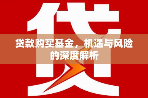 荷塘贷款购买基金，机遇与风险的深度解析