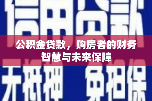 荷塘公积金贷款，购房者的财务智慧与未来保障