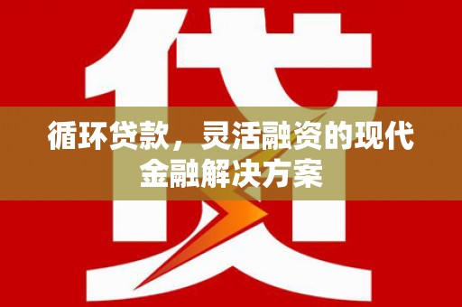 荷塘循环贷款，灵活融资的现代金融解决方案