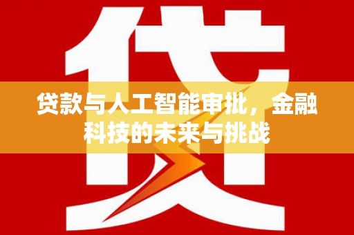 荷塘贷款与人工智能审批，金融科技的未来与挑战