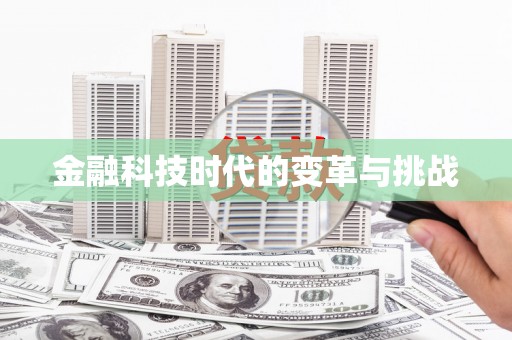 荷塘金融科技时代的变革与挑战