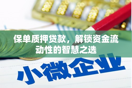 荷塘保单质押贷款，解锁资金流动性的智慧之选