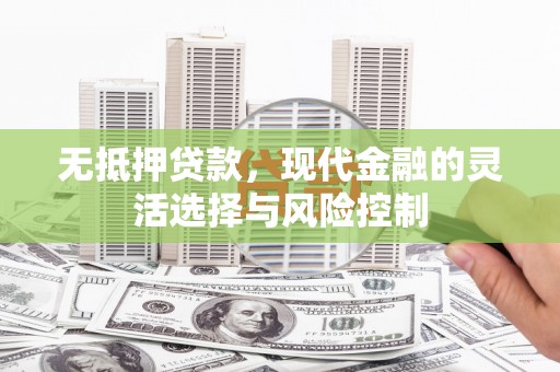 荷塘无抵押贷款，现代金融的灵活选择与风险控制