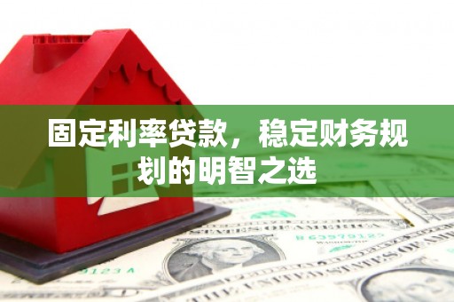 荷塘固定利率贷款，稳定财务规划的明智之选
