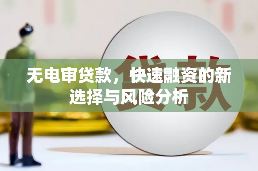 荷塘无电审贷款，快速融资的新选择与风险分析