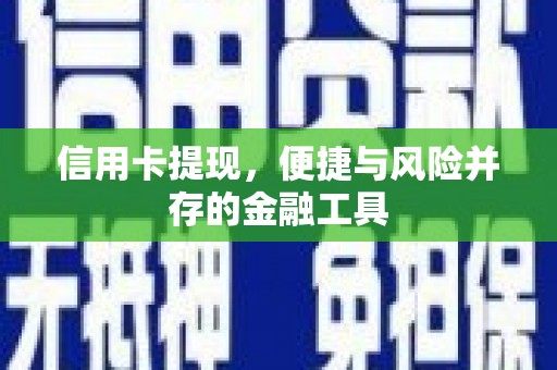 荷塘信用卡提现，便捷与风险并存的金融工具