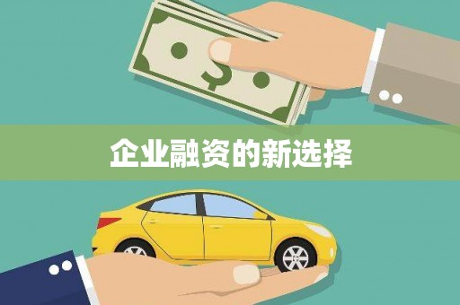 荷塘企业融资的新选择