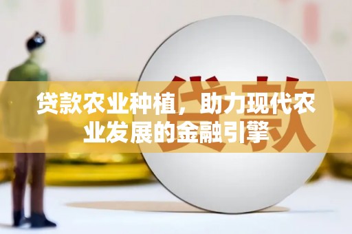 荷塘贷款农业种植，助力现代农业发展的金融引擎