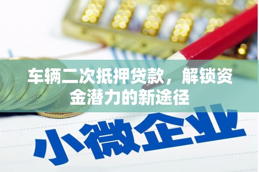 荷塘车辆二次抵押贷款，解锁资金潜力的新途径