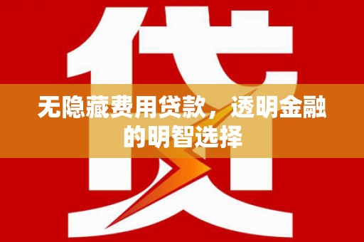 荷塘无隐藏费用贷款，透明金融的明智选择