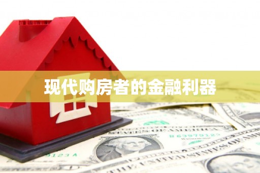 荷塘现代购房者的金融利器