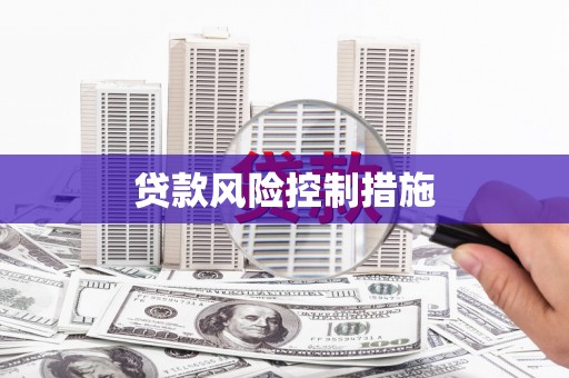 荷塘贷款风险控制措施