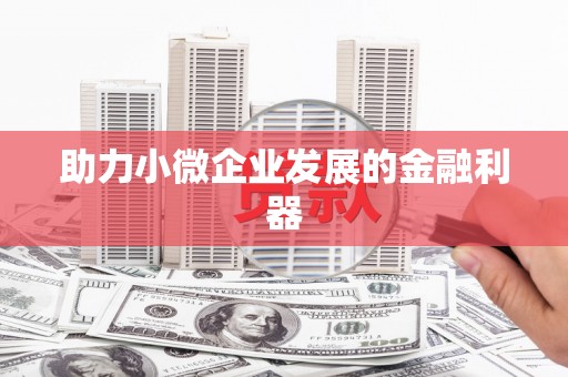 荷塘助力小微企业发展的金融利器