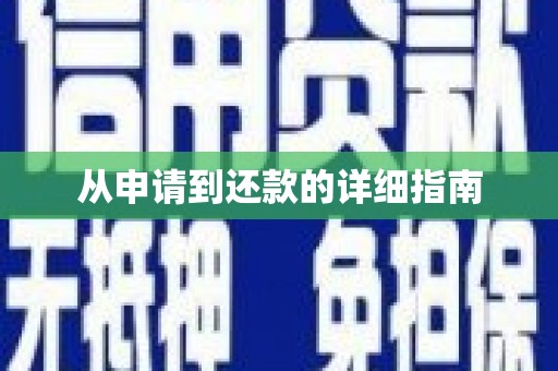 荷塘从申请到还款的详细指南