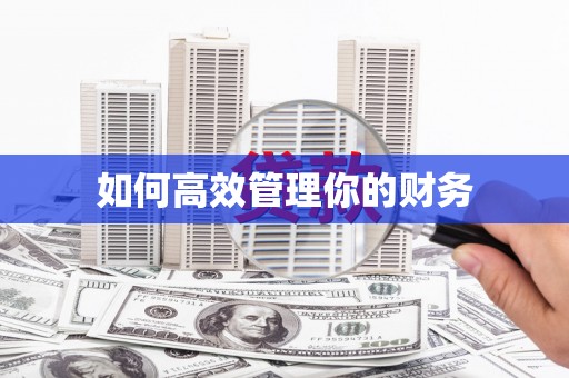 荷塘如何高效管理你的财务