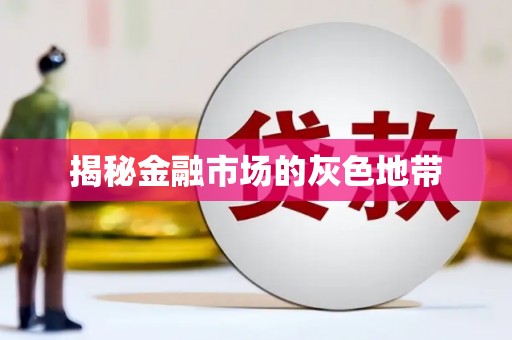 荷塘揭秘金融市场的灰色地带