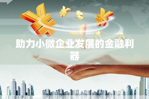 荷塘助力小微企业发展的金融利器