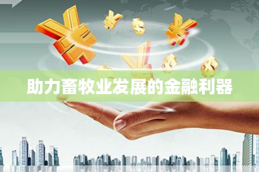 荷塘助力畜牧业发展的金融利器