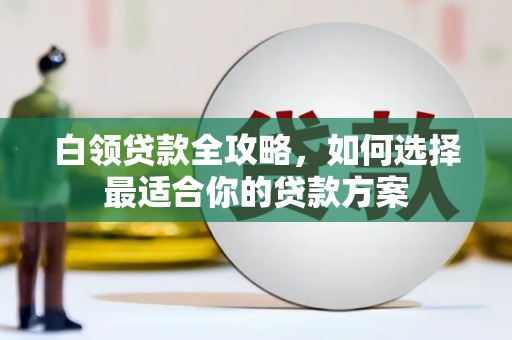荷塘白领贷款全攻略，如何选择最适合你的贷款方案