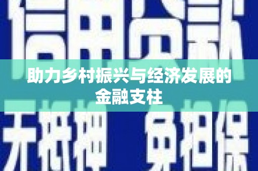 荷塘助力乡村振兴与经济发展的金融支柱